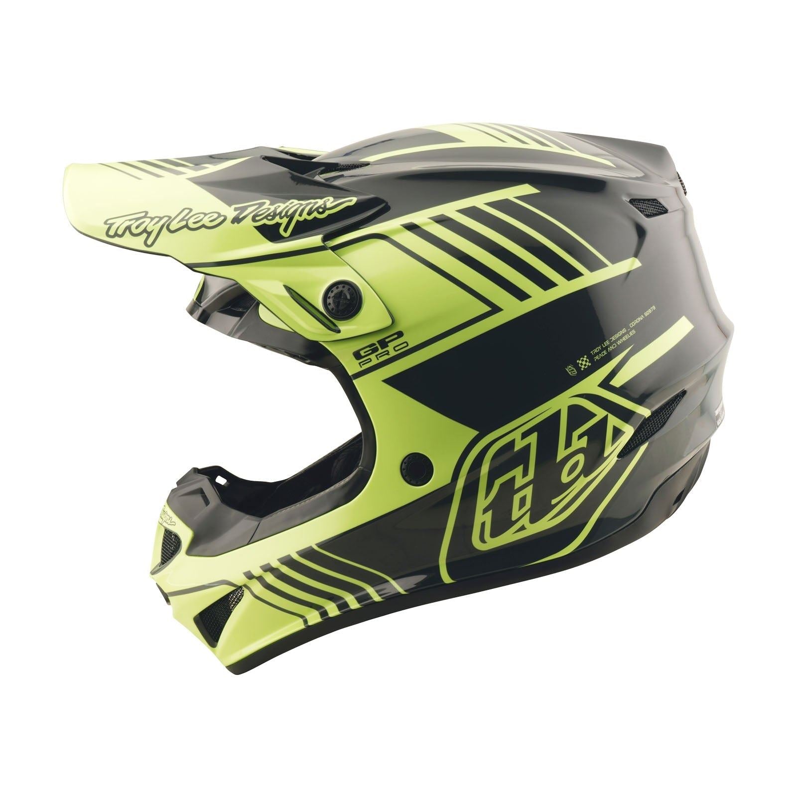 Troy Lee 2026 Motocross Helmet GP PRO Youth Segment Glo Yellow